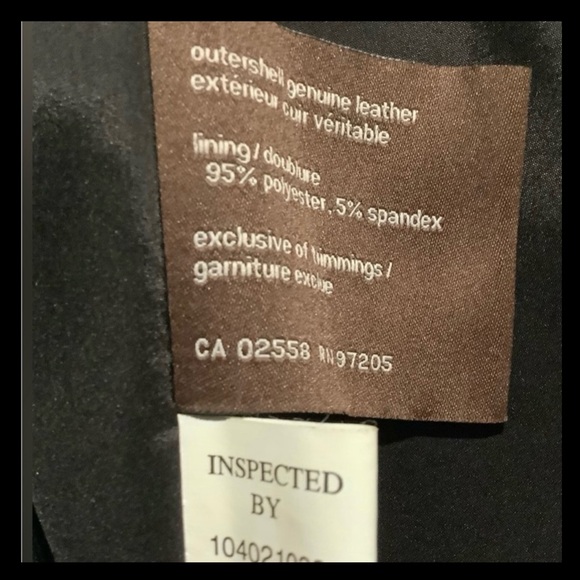 Black leather coat. Danier, vintage.Never worn. NWOT. Med. - Picture 13 of 15